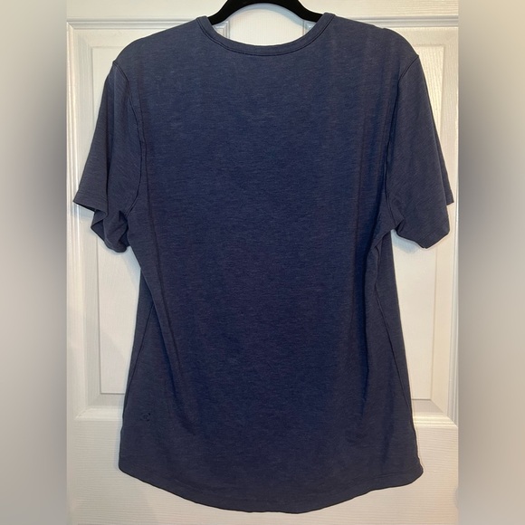 Lululemon Men’s 5 Year Basic Tee- Heathered Nautical Navy/Size Medium - Picture 5 of 6